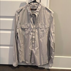Light Gray Button-Up Shirt